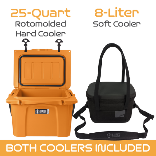 25 Quart Viva Cooler - Rotomolded - Zesty Orange