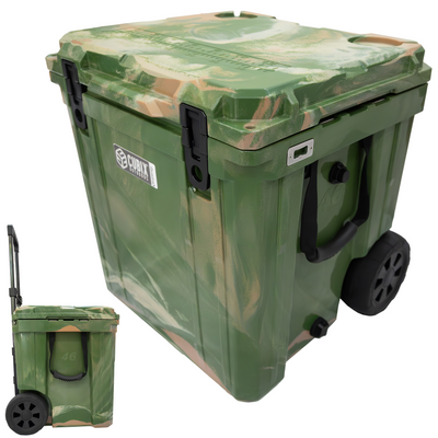 46 Quart Rotomolded Cooler With Wheels - QuadraX
