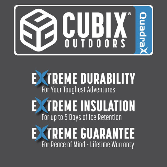 10 Quart QuadraX Cooler - Rotomolded - Ember Orange
