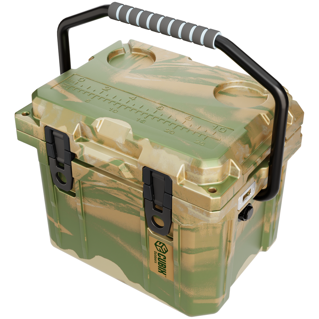 QuadraX 10QT Personal Cooler – Rotomolded Hard Cooler with 72-Hr Ice Retention & Lifetime Warranty