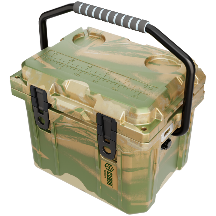 QuadraX 10QT Personal Cooler – Rotomolded Hard Cooler with 72-Hr Ice Retention & Lifetime Warranty