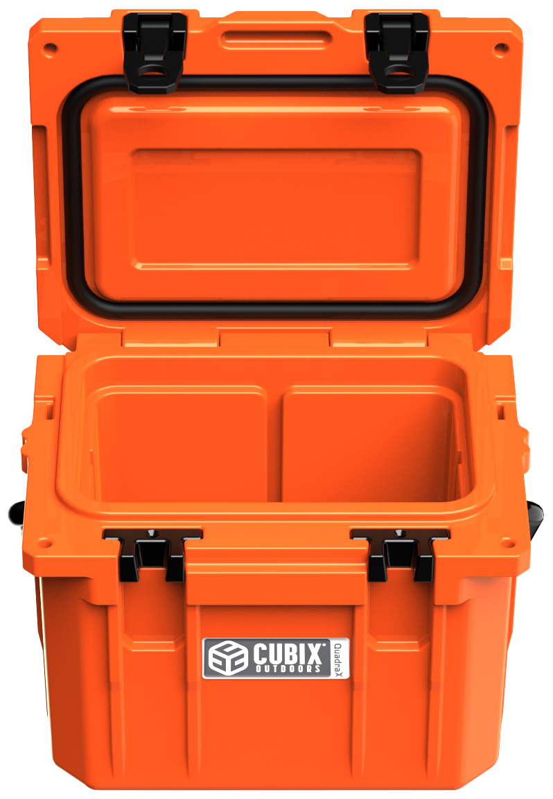 Load image into Gallery viewer, 10 Quart QuadraX Cooler - Rotomolded - Ember Orange

