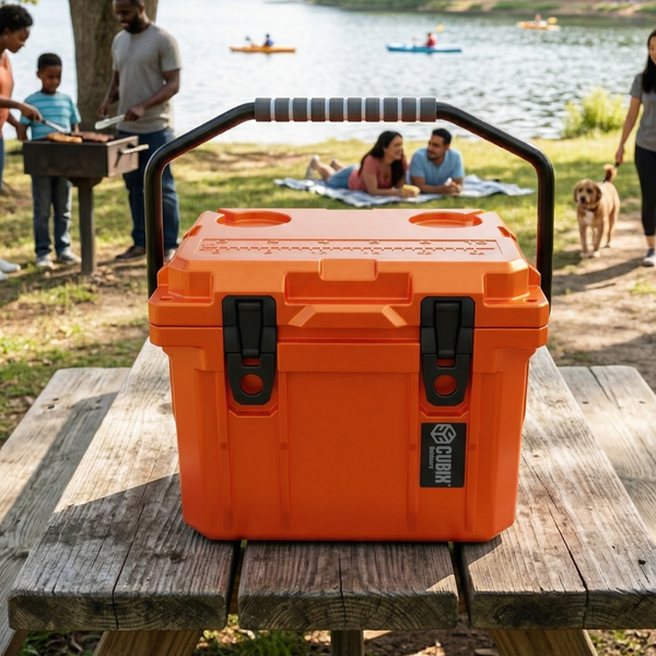 QuadraX 10QT Personal Cooler – Rotomolded Hard Cooler with 72-Hr Ice Retention & Lifetime Warranty