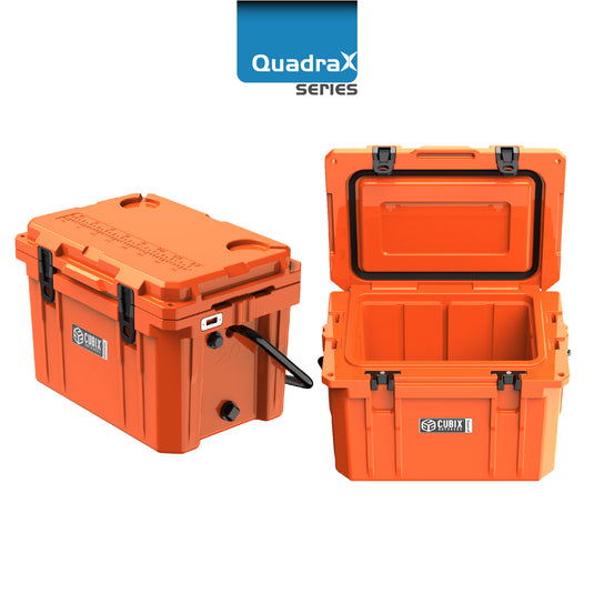 20 Quart QuadraX Cooler - Rotomolded - Ember Orange