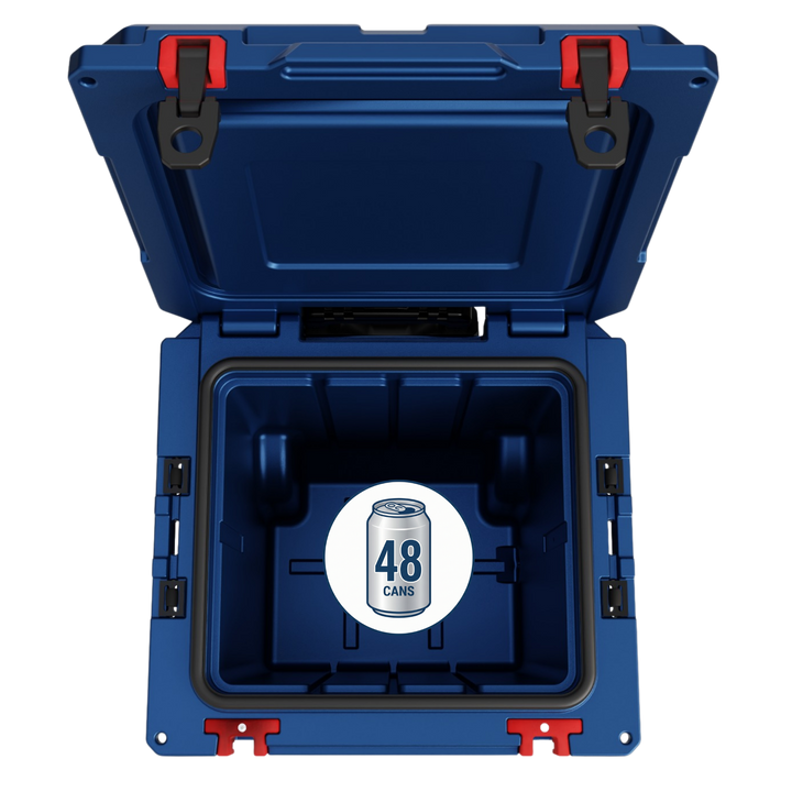 America 250 Free Upgrade-46 Quart Rotomolded Cooler With Wheels - QuadraX