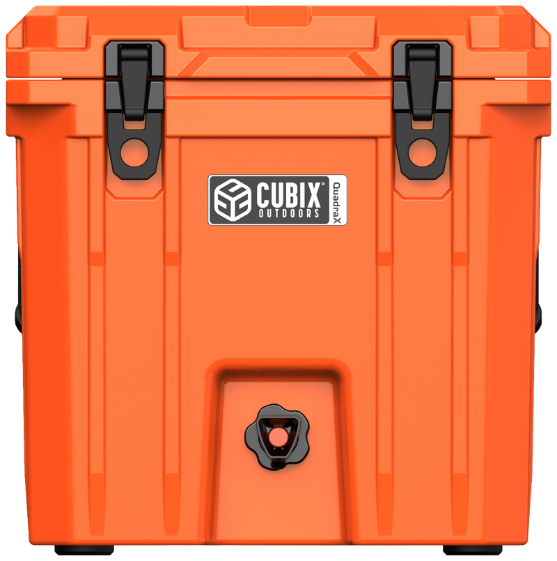 Load image into Gallery viewer, 5 Gallon QuadraX Beverage Dispenser - Rotomolded - Ember Orange
