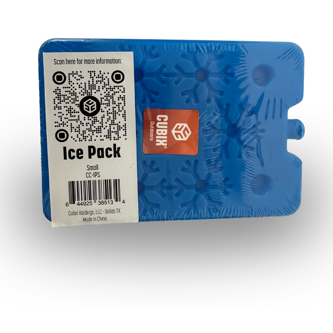 Cubix small reusable ice pack.
