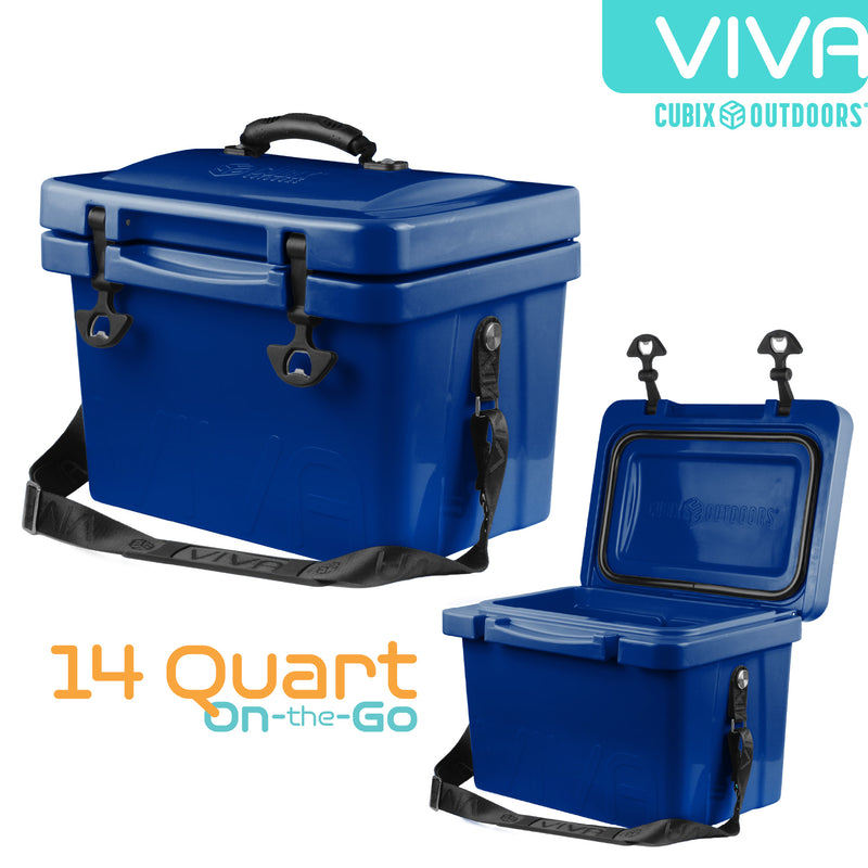 Load image into Gallery viewer, 14 Quart Viva Hard Cooler in Azure Blue
