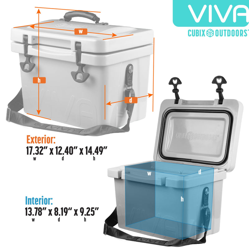 Load image into Gallery viewer, LIMITED EDITION 14 Quart Viva Hard Cooler + 4-Piece Bar Set
