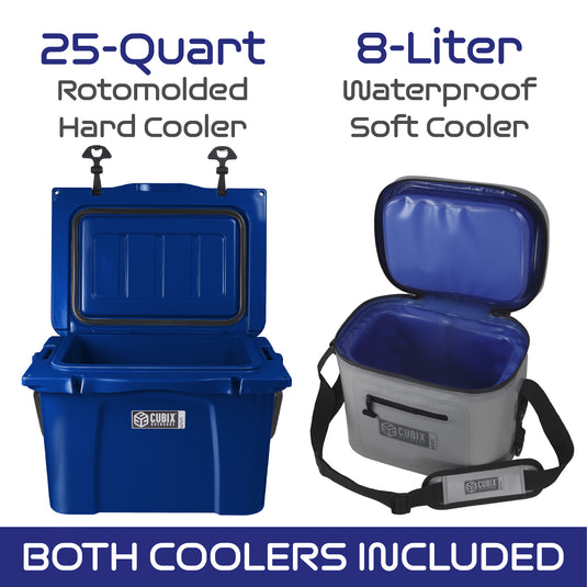 25 Quart Viva Cooler - Rotomolded - Azure Blue