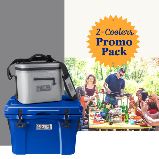 25 Quart Viva Cooler - Rotomolded - Azure Blue