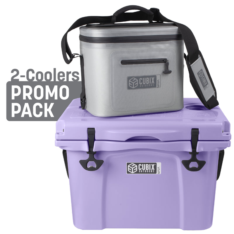 Load image into Gallery viewer, 25 Quart Viva Cooler - Rotomolded - Lavender Field
