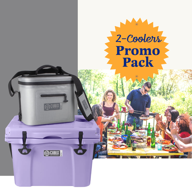 Load image into Gallery viewer, 25 Quart Viva Cooler - Rotomolded - Lavender Field
