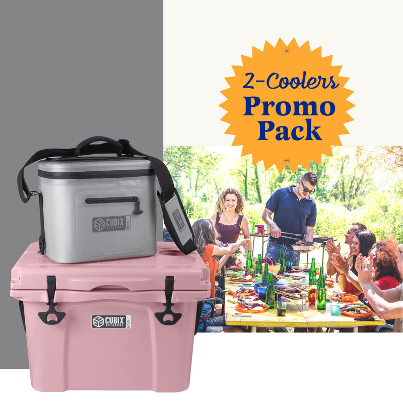 Load image into Gallery viewer, 25 Quart Viva Cooler - Rotomolded - Rose Quartz
