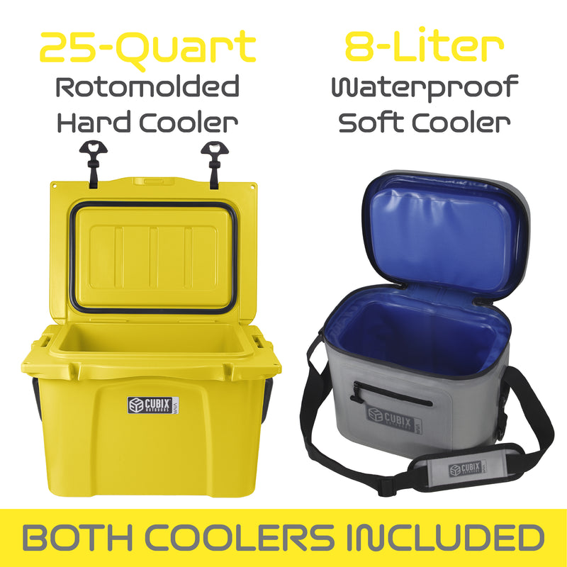 Load image into Gallery viewer, 25 Quart Viva Cooler - Rotomolded - Sunflower Yellow
