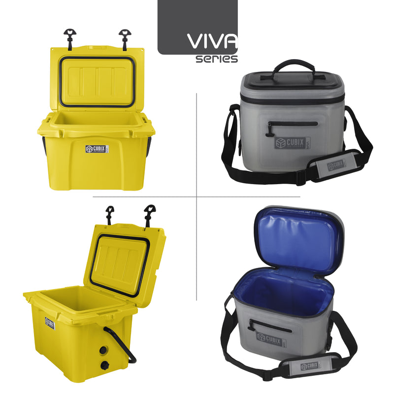 Load image into Gallery viewer, 25 Quart Viva Cooler - Rotomolded - Sunflower Yellow
