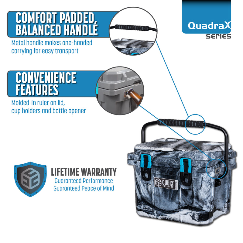Load image into Gallery viewer, 10 Quart QuadraX Cooler - Rotomolded - Urban Camo
