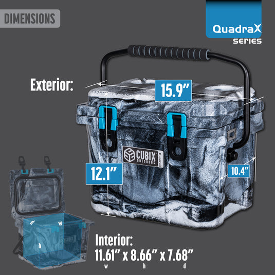 10 Quart QuadraX Cooler - Rotomolded - Urban Camo