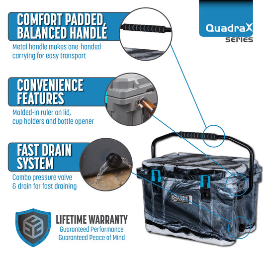 20 Quart QuadraX Cooler - Rotomolded - Urban Camo