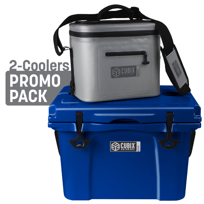 25 Quart Viva Cooler - Rotomolded - Azure Blue